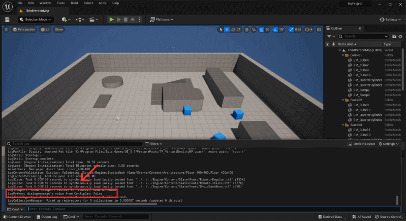 Unreal Editor - feature flag off