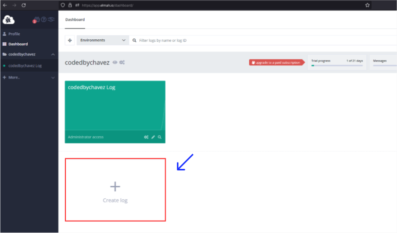 Creating an organization in Elmah