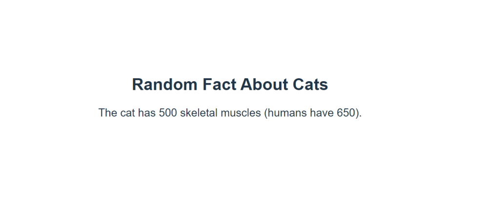 Random Cat Fact