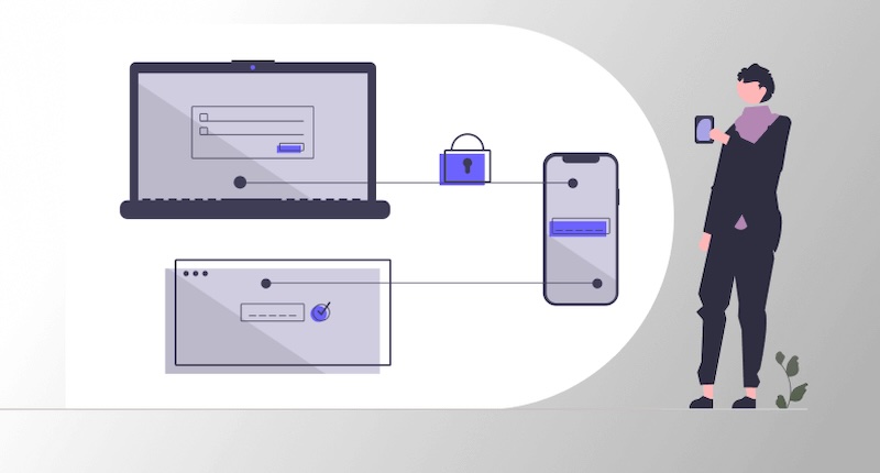 illustration of connected IoT devices