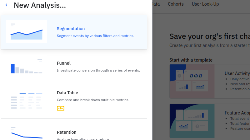Analytics segmentation